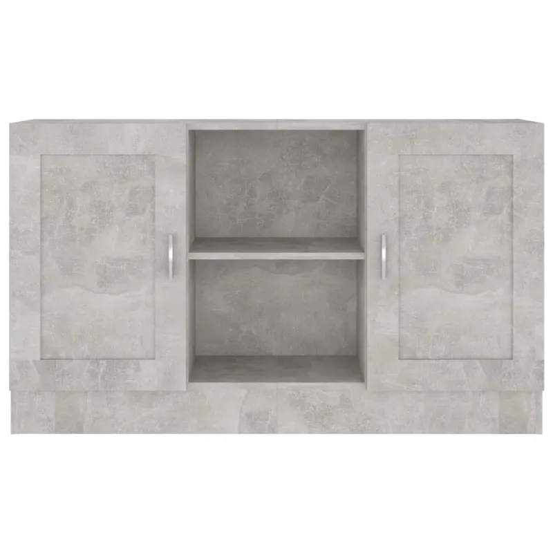 Šoninė spintelė, betono, 120x30,5x70cm, apdirbta mediena
