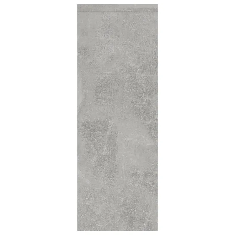 Sieninė lentyna, betono, 45,1x16x45,1cm, apdirbta mediena
