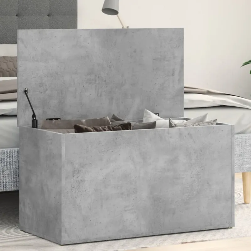 Daiktadėžė, betono pilkos spalvos, 84x42x46cm, apdirbta mediena