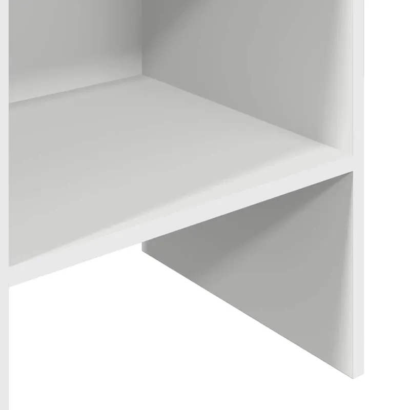 Spintelė knygoms, baltos spalvos, 40x35x180cm, apdirbta mediena