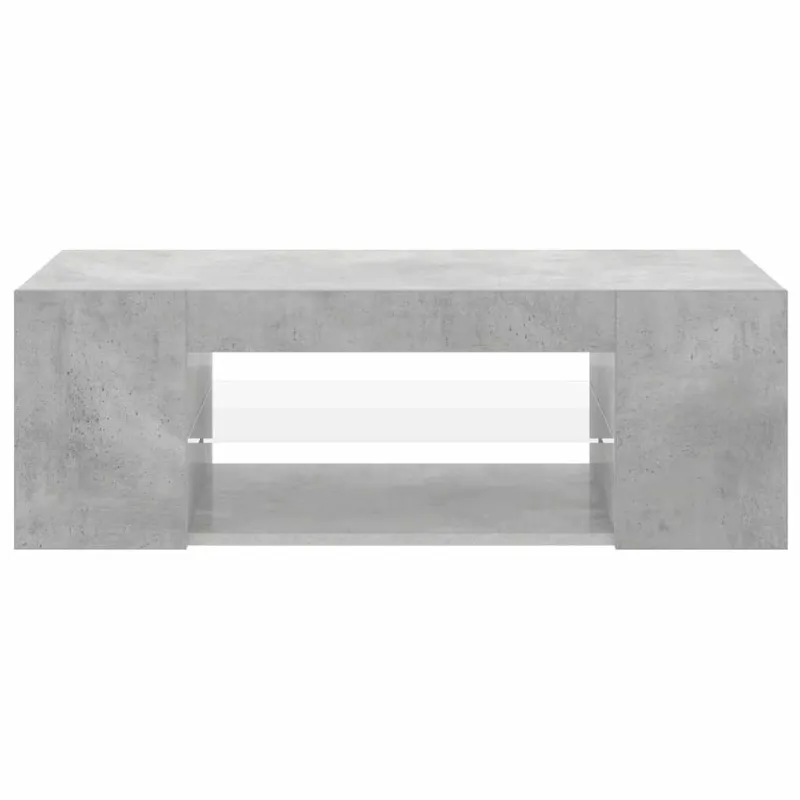 Tv spintelė su LED apšvietimu, betono pilka, 90x39x30cm