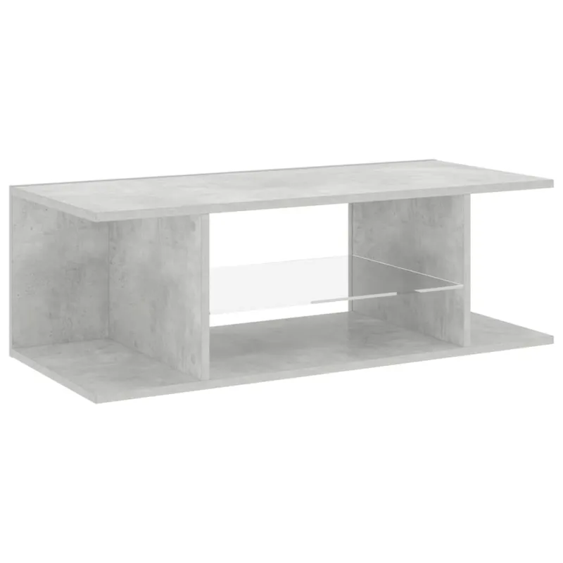 Tv spintelė su LED apšvietimu, betono pilka, 90x39x30cm