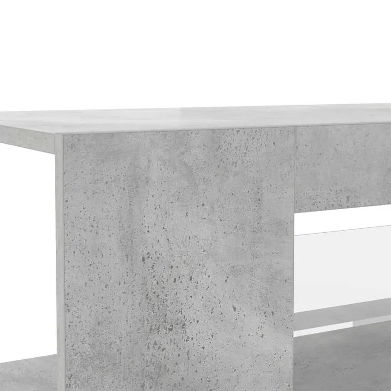 Tv spintelė su LED apšvietimu, betono pilka, 90x39x30cm