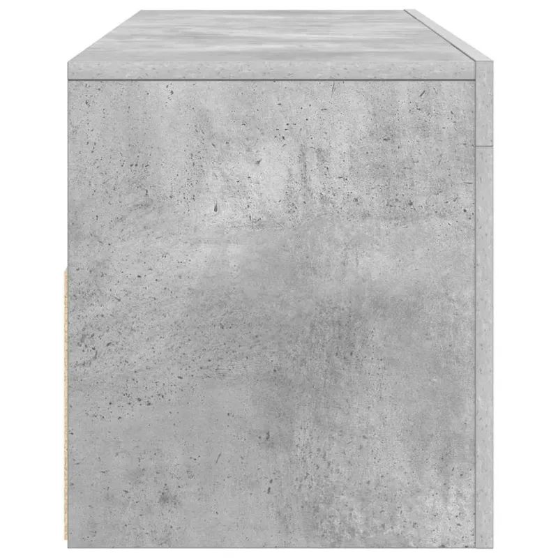 TV spintelė su LED apšvietimu, betono pilka, 120x35x40 cm