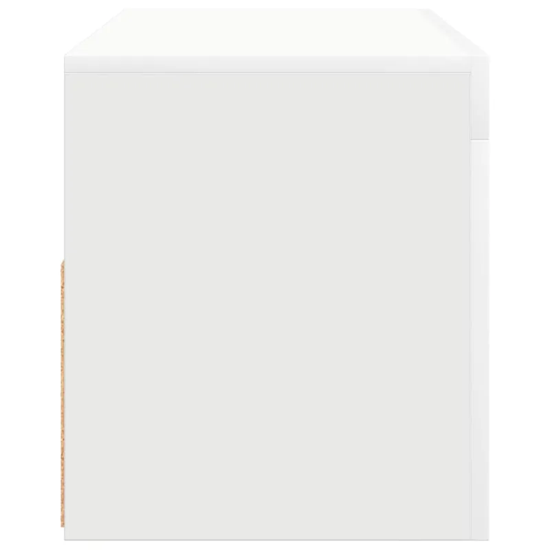 Televizoriaus spintelė su LED apšvietimu, balta, 90x35x40cm