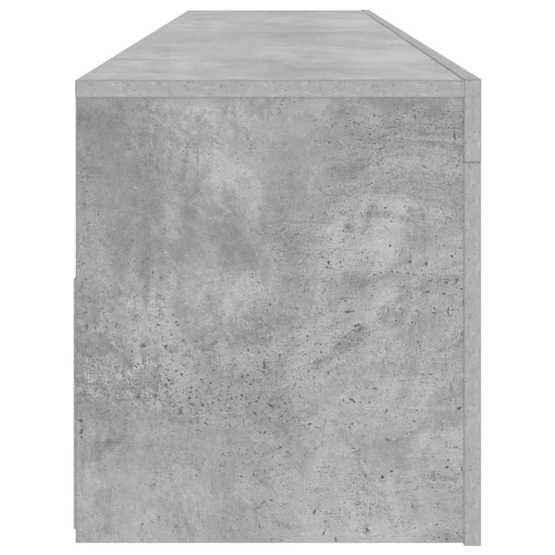 TV spintelė su LED apšvietimu, betono pilka, 120x35x40 cm