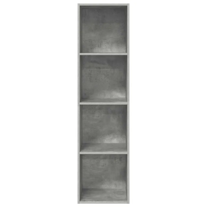 Sieninė TV spintelė, betono, 37x37x142,5cm, apdirbta mediena