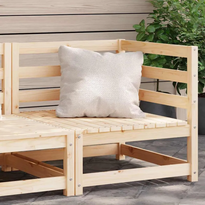 Kampinė sodo sofa, pušies medienos masyvas