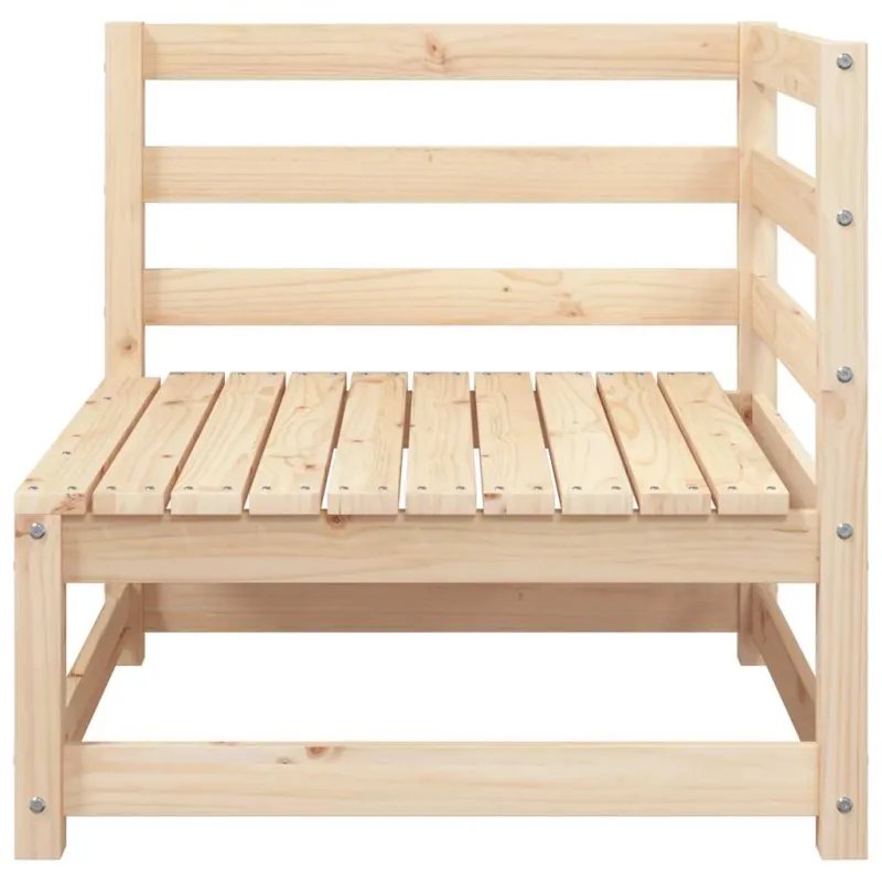 Kampinė sodo sofa, pušies medienos masyvas