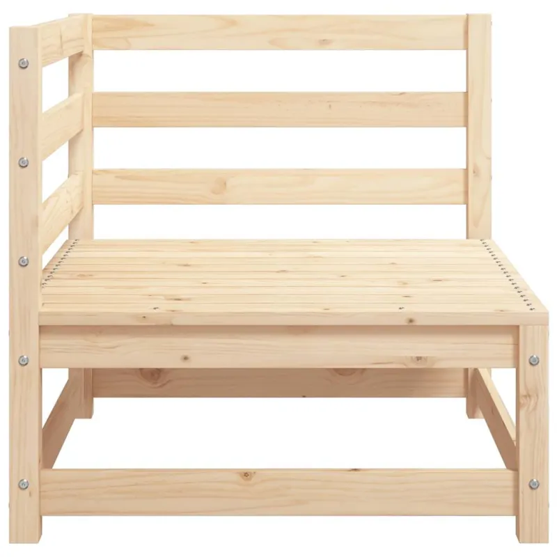 Kampinė sodo sofa, pušies medienos masyvas