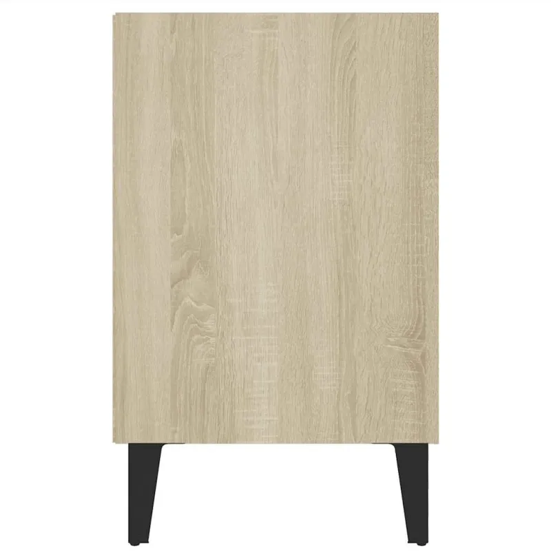 TV spintelė su metalinėmis kojelėmis, ąžuolo, 103,5x30x50cm