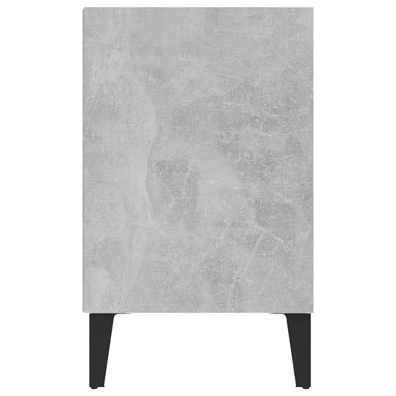 TV spintelė su metalinėmis kojelėmis, pilka, 103,5x30x50cm