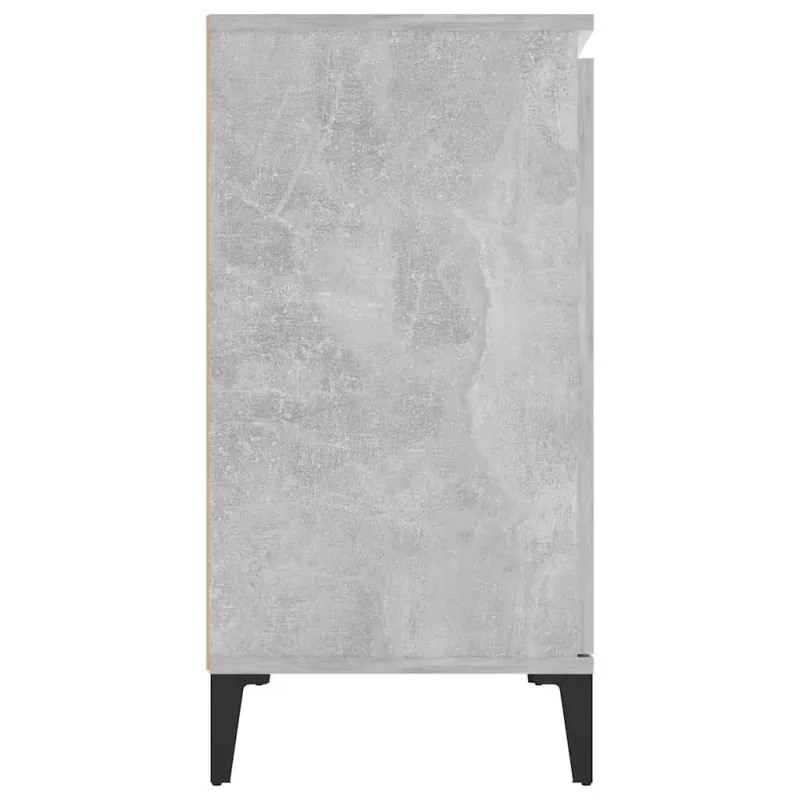 Šoninė spintelė, betono pilka, 102x35x70cm, apdirbta mediena