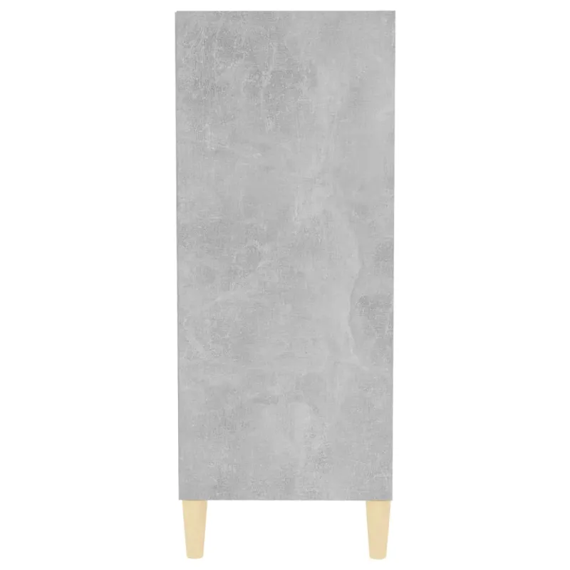 Šoninė spintelė, betono pilka, 57x35x90cm, apdirbta mediena