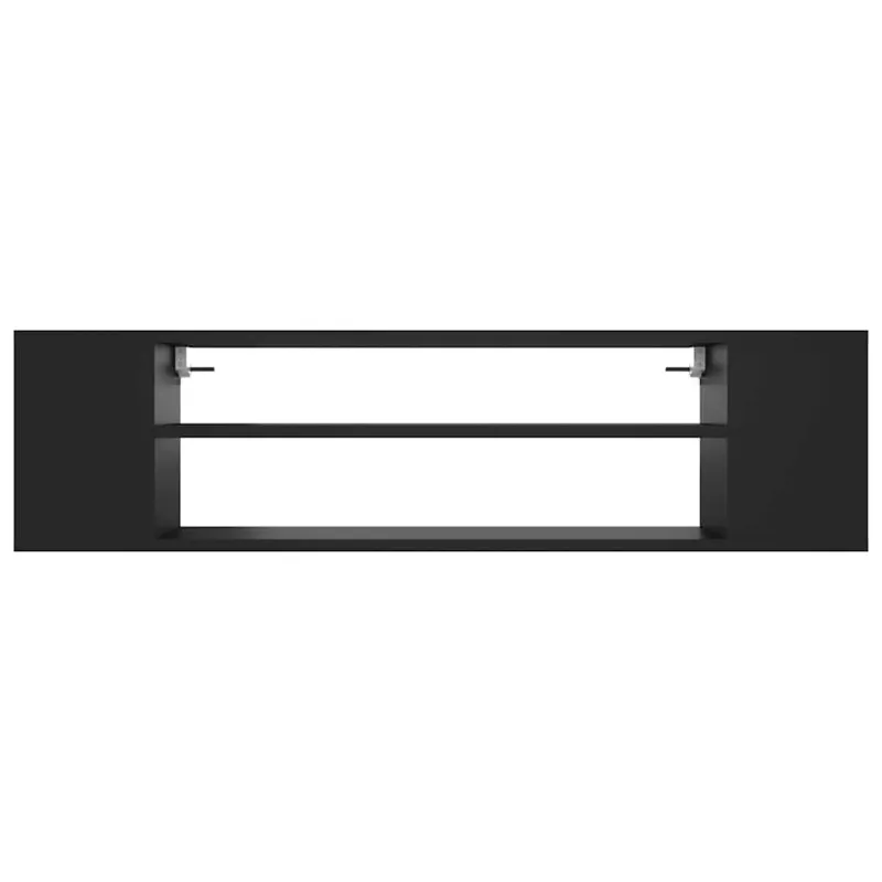Pakabinama TV spintelė, juoda, 100x30x26,5cm, mediena