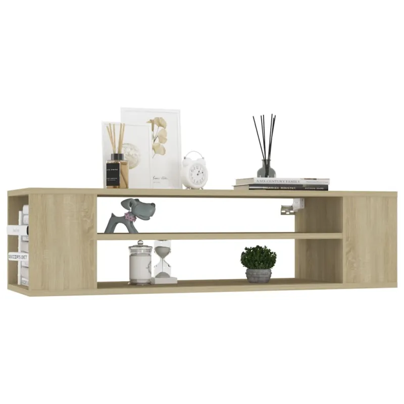 Pakabinama TV spintelė, ąžuolo, 100x30x26,5cm, apdirbta mediena