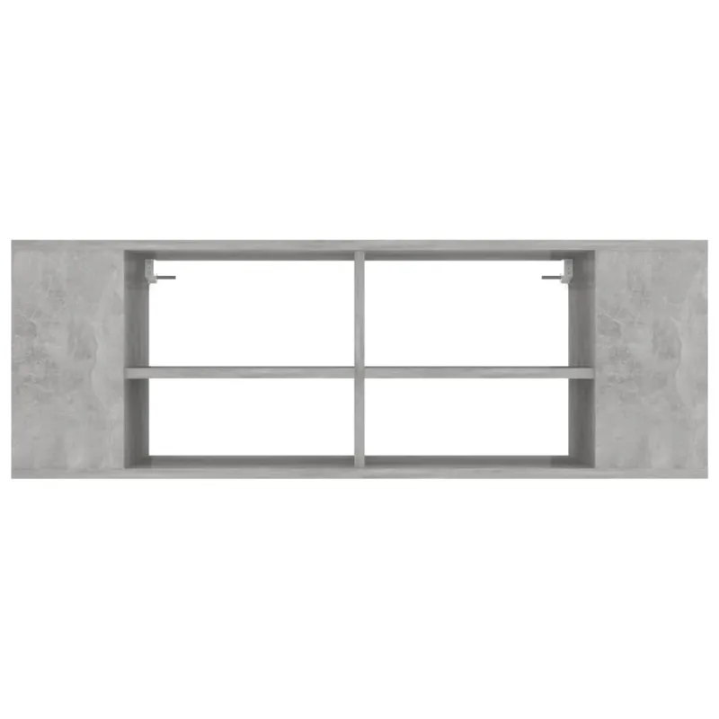 Sieninė TV spintelė, pilka, 102x35x35cm, apdirbta mediena