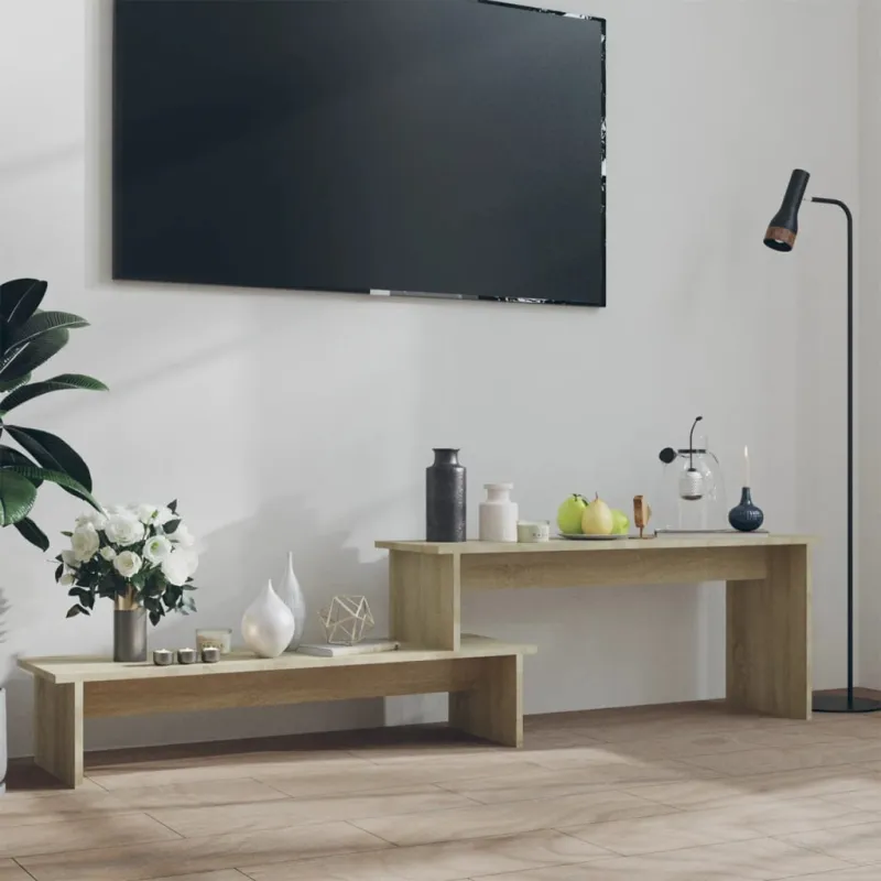 Televizoriaus spintelė, ąžuolo, 180x30x43cm, apdirbta mediena