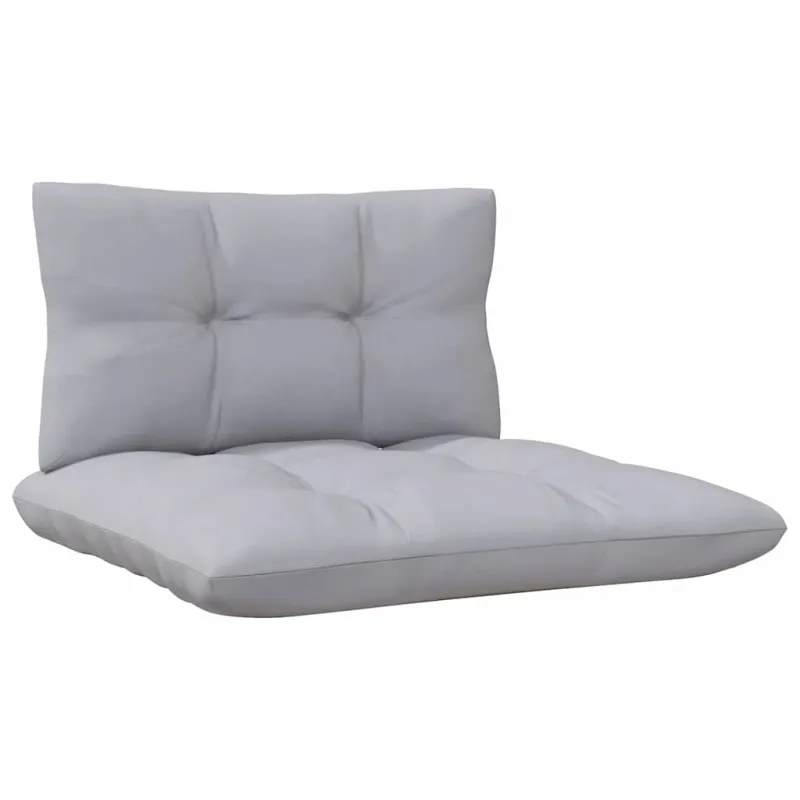 Dvivietė sodo sofa su pilkomis pagalvėlėmis, pušies masyvas