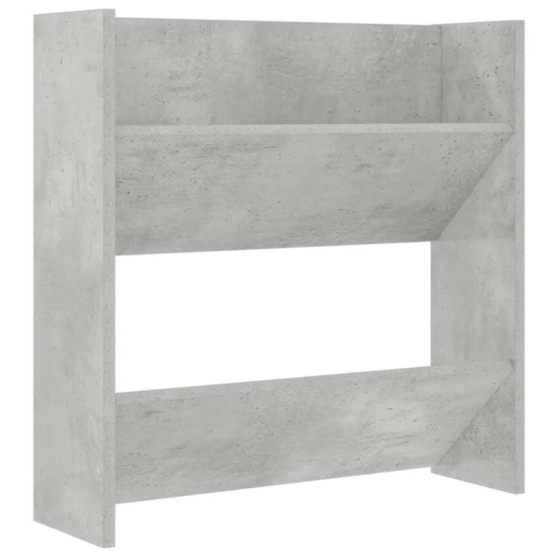 Sieninės spintelės batams, 2vnt., pilkos, 60x18x60cm, MDP
