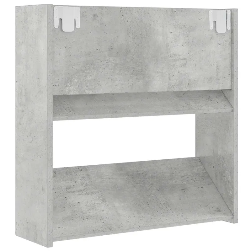 Sieninės spintelės batams, 2vnt., pilkos, 60x18x60cm, MDP