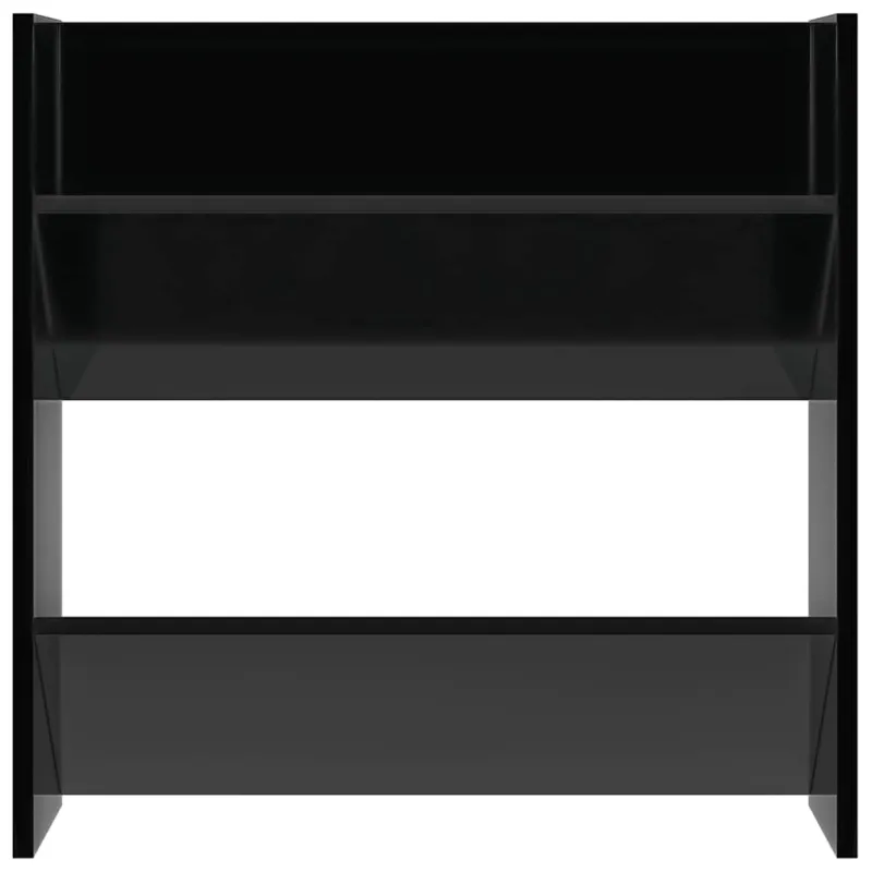 Sieninės spintelės batams, 4vnt., juodos, 60x18x60cm, mediena