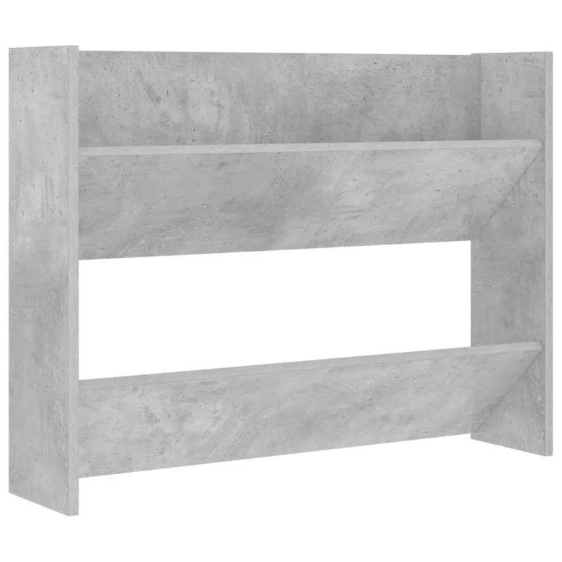 Sieninės spintelės batams, 2vnt., pilkos, 80x18x60cm, MDP
