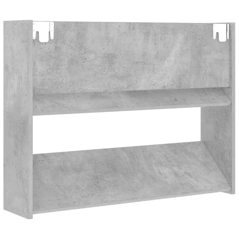 Sieninės spintelės batams, 2vnt., pilkos, 80x18x60cm, MDP