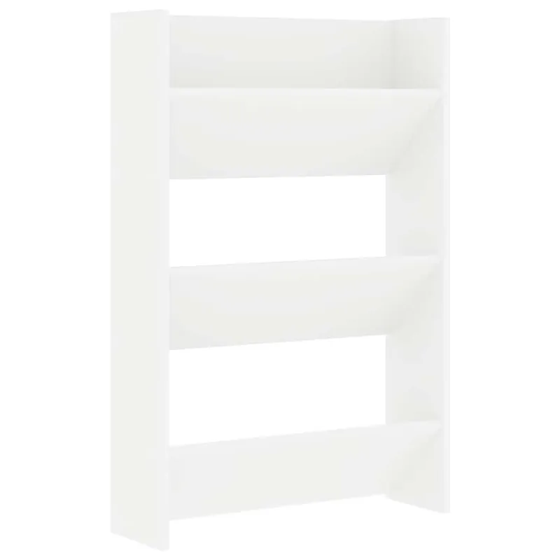 Sieninės spintelės batams, 2vnt., baltos, 60x18x90cm, MDP