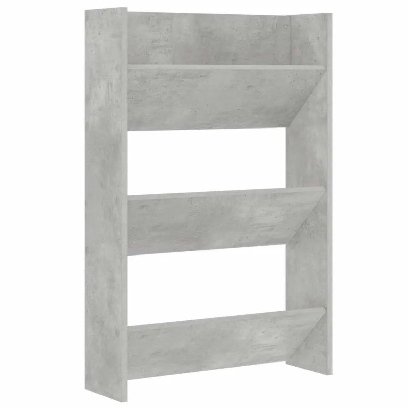 Sieninės spintelės batams, 2vnt., pilkos, 60x18x90cm, MDP