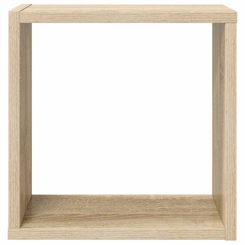 Sieninės lentynos, 2vnt., ąžuolo, 30x15x30cm, kubo formos