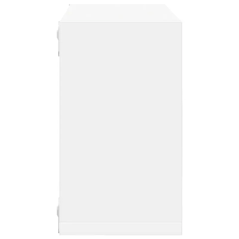 Sieninės lentynos, 4vnt., baltos, 26x15x26cm, kubo formos