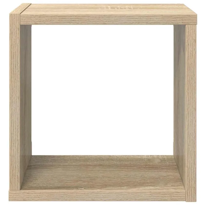 Sieninės lentynos, 2vnt., ąžuolo, 26x15x26cm, kubo formos
