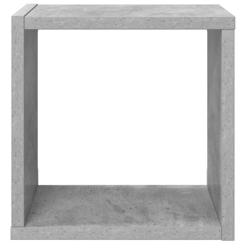 Sieninės lentynos, 4vnt., pilkos, 26x15x26cm, kubo formos