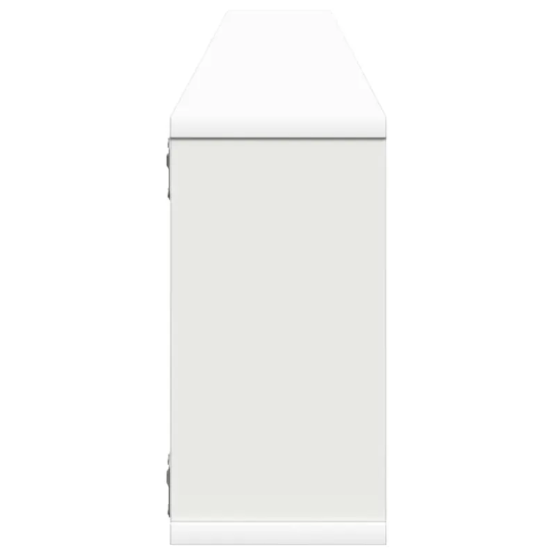Sieninės lentynos, 4vnt., baltos, 100x15x30cm, apdirbta mediena