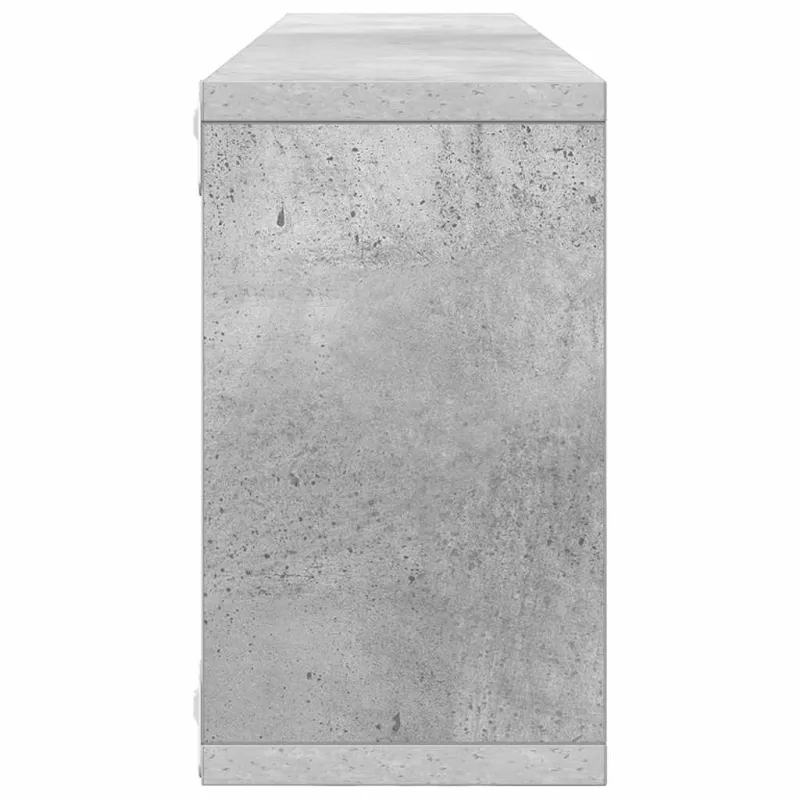 Sieninės lentynos, 4vnt., betono, 80x15x26,5cm, mediena