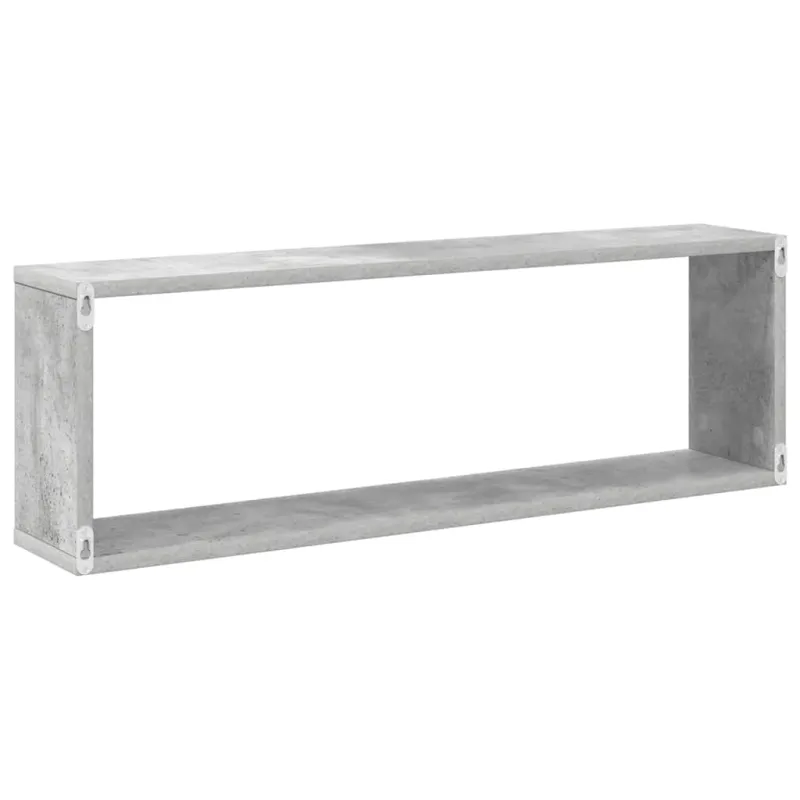 Sieninės lentynos, 4vnt., betono, 80x15x26,5cm, mediena