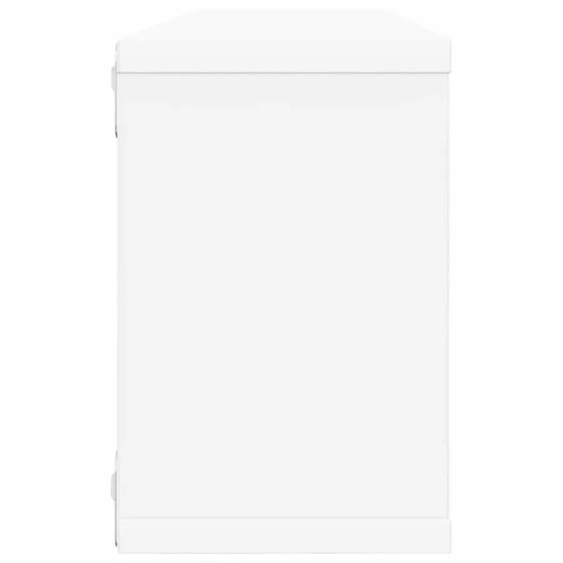 Sieninės lentynos, 6vnt., baltos, 60x15x23cm, apdirbta mediena