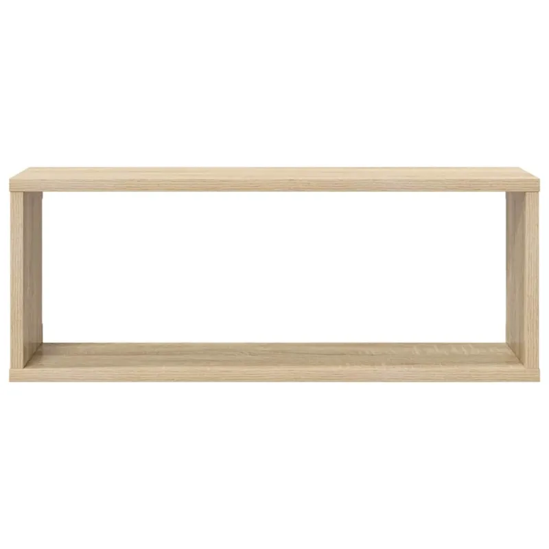 Sieninės lentynos, 2vnt., ąžuolo, 60x15x23cm, apdirbta mediena