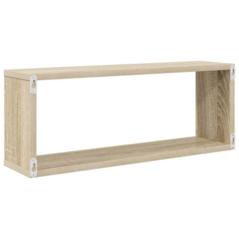 Sieninės lentynos, 4vnt., ąžuolo, 60x15x23cm, apdirbta mediena