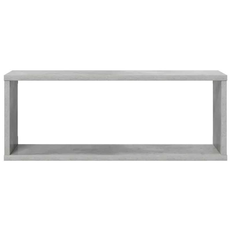Sieninės lentynos, 6vnt., betono, 60x15x23cm, apdirbta mediena