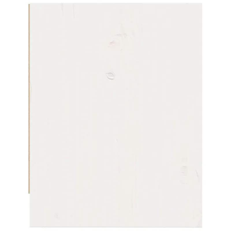 Naktinės spintelės, 2vnt., baltos, 40x30,5x40cm, pušies masyvas