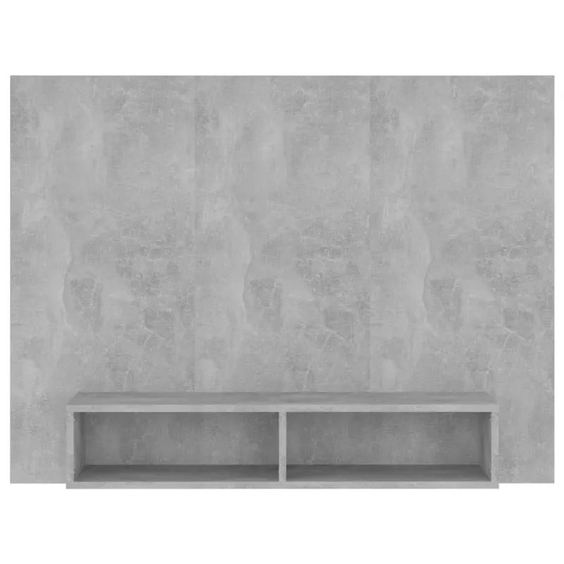 Sieninė TV spintelė, betono pilka, 120x23,5x90cm, mediena