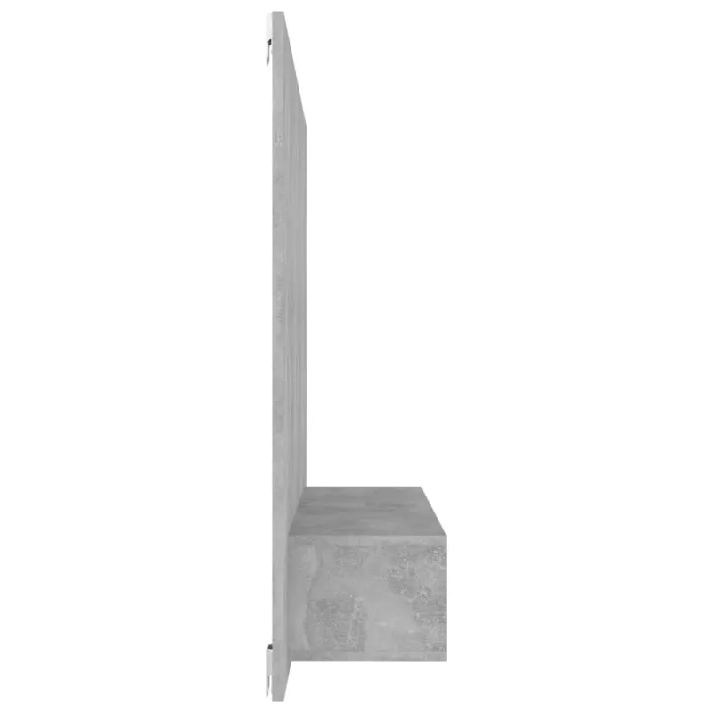Sieninė TV spintelė, betono pilka, 120x23,5x90cm, mediena