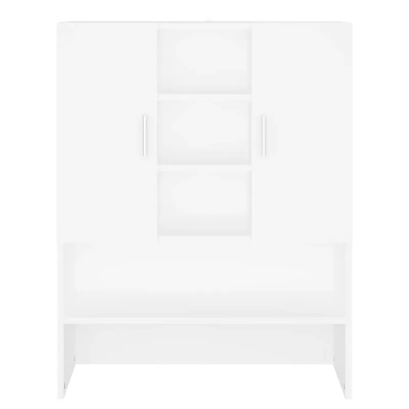 Skalbimo mašinos spintelė, baltos spalvos, 70,5x25,5x90cm