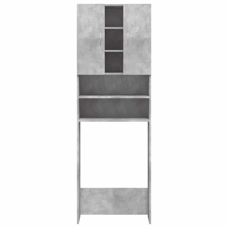 Skalbimo mašinos spintelė, betono pilkos spalvos, 64x25,5x190cm
