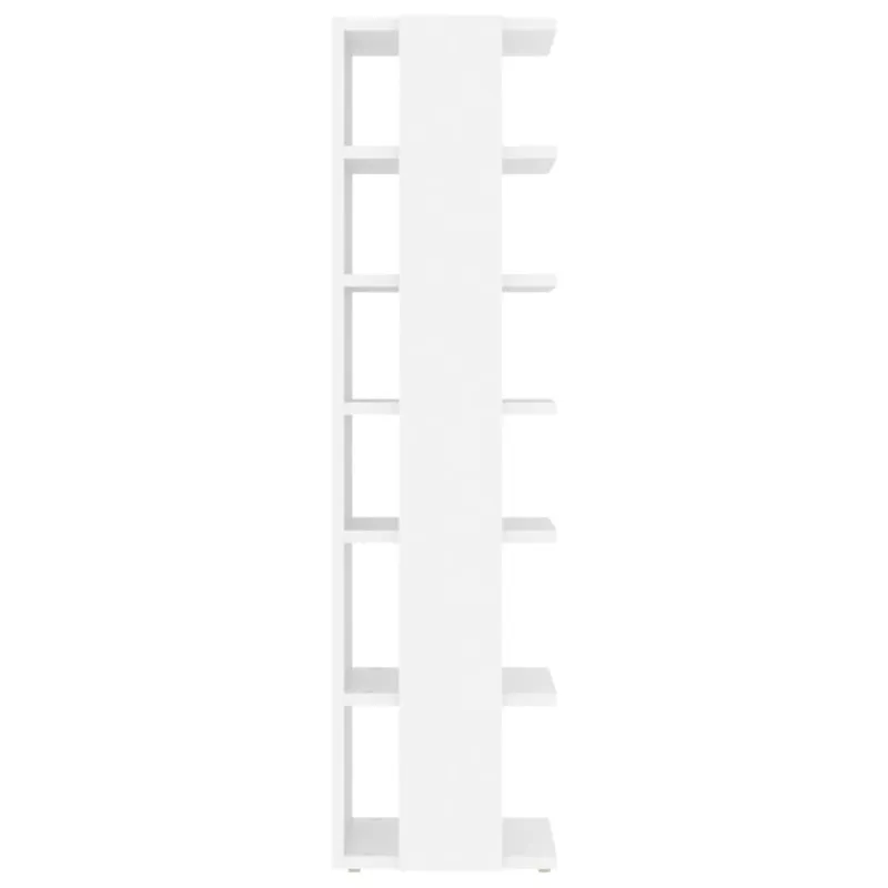 Spintelės batams, 2vnt., baltos, 27,5x27x102cm apdirbta mediena