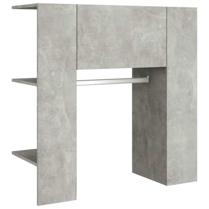 Koridoriaus spintelė, betono pilka, 97,5x37x99cm, mediena