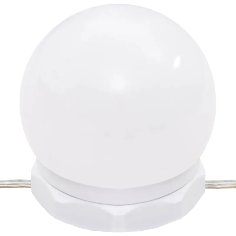 Veidrodinė spintelė su LED apšvietimu, balta, 76x15x55cm