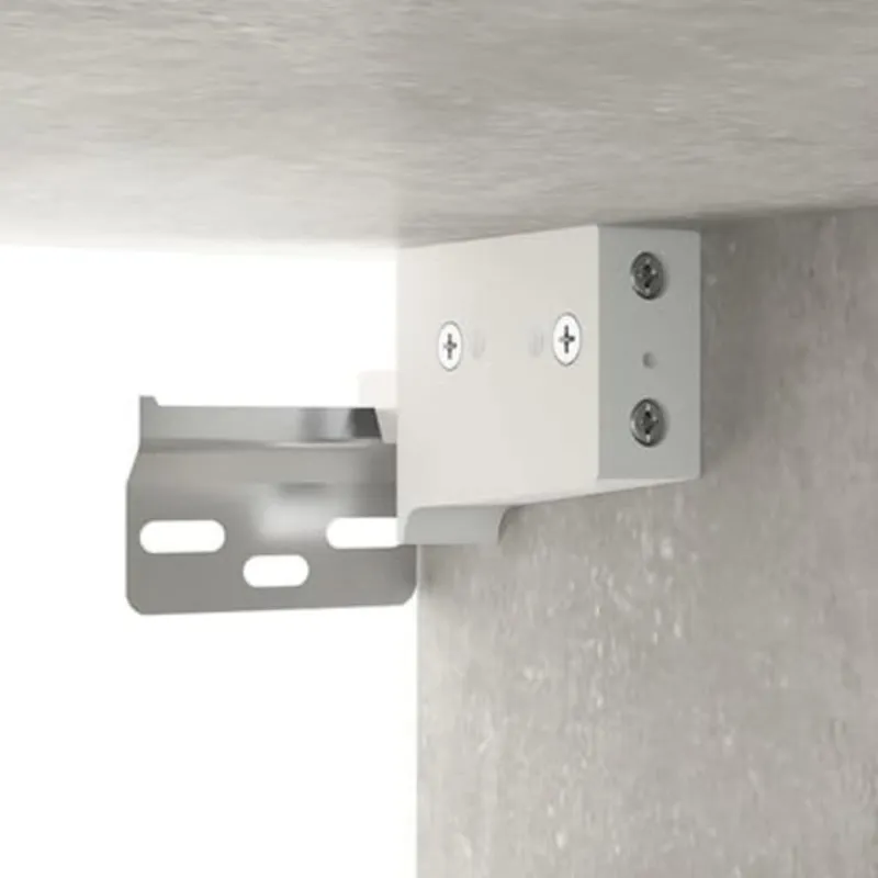 Veidrodinė spintelė su LED, betono pilka, 70x16,5x60cm
